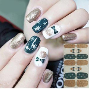 Nail Polish Wrap 3 Sets of Christmas Nails